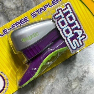 NEW Crayola Staple Free Stapler Total Tools